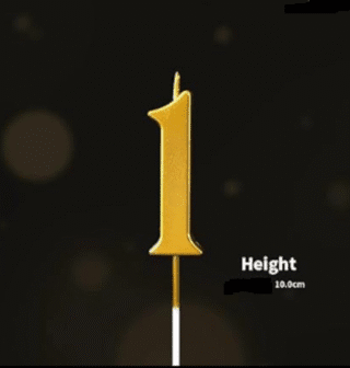 1 number candle