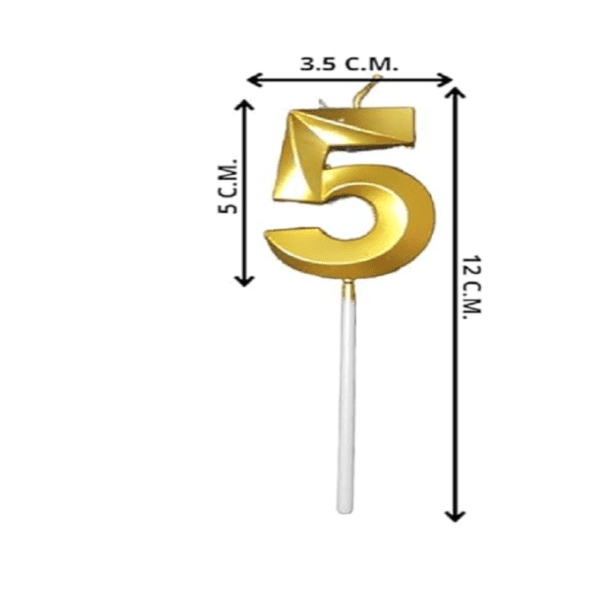 5 Number candle