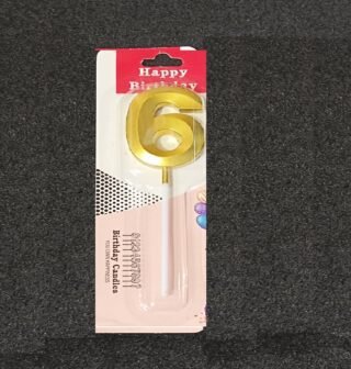 6 NUMBER CANDLE