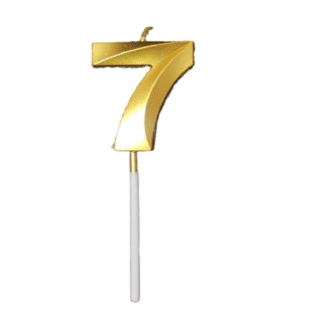 7 number candle