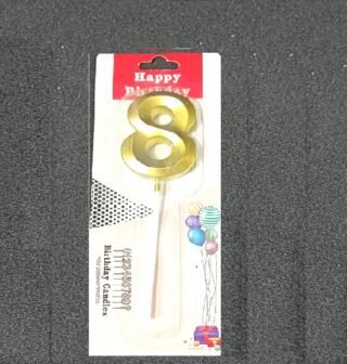 8 NUMBER CANDLE