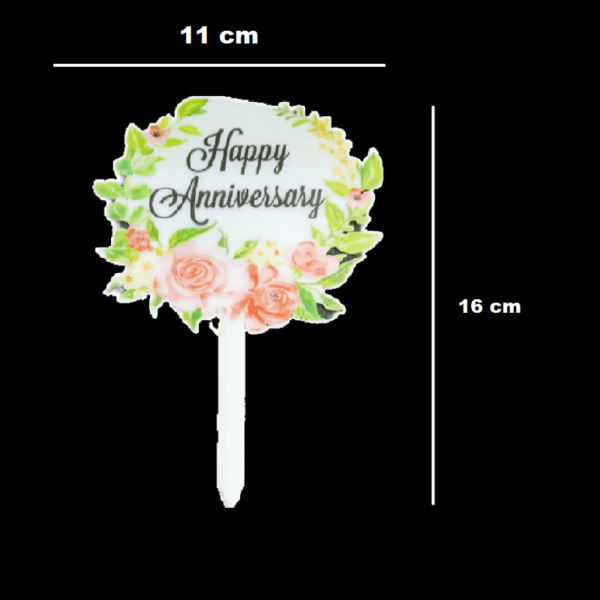 Happy Anniversary Cake Topper