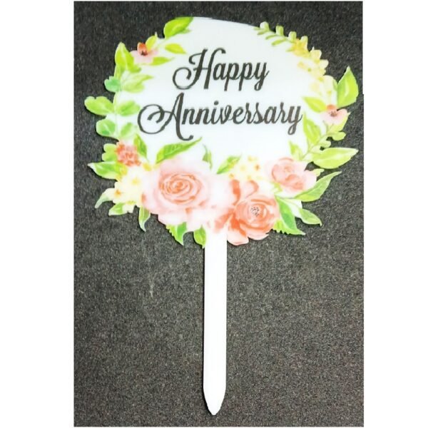 Happy Anniversary Cake Topper