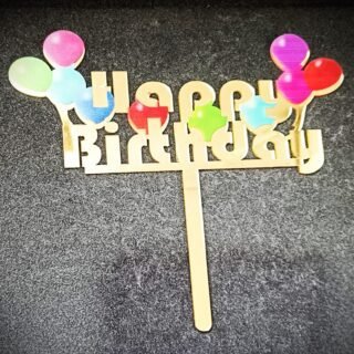 Ballons Happy Birthday Cake Topper