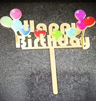 Ballons Happy Birthday Cake Topper
