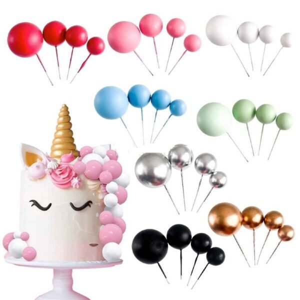 Marvino FAUX BALLS Cake Topper WHITE