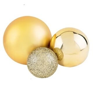 Sparking matte cake party decoration balls gold g