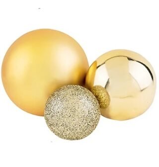 Sparking matte cake party decoration balls gold g