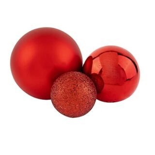 Sparking matte cake party decoration balls red