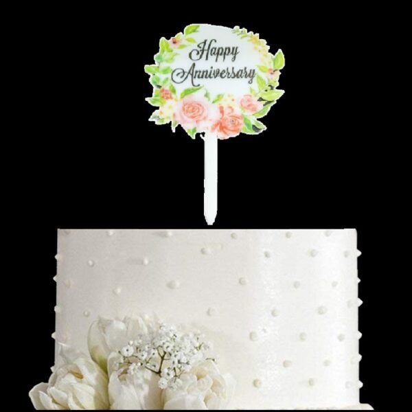 Happy Anniversary Cake Topper