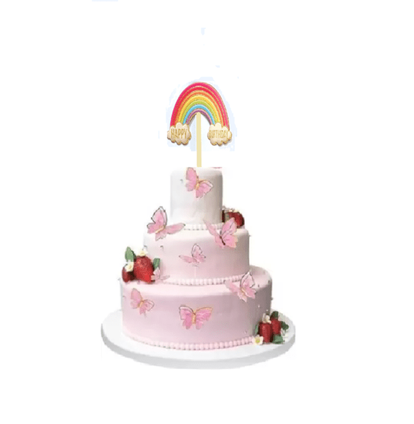 cake topper rainbow