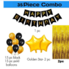 foil happy birthday balloon combo