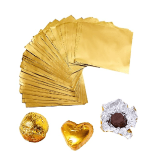 golden chocolate paper