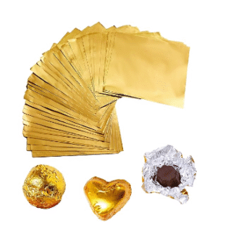 golden chocolate paper