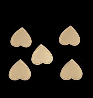 heart shape golden topper