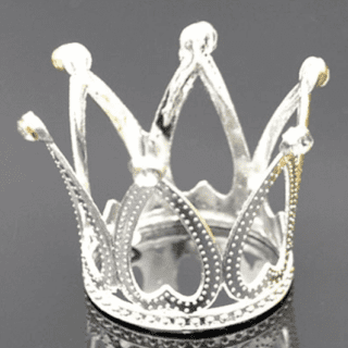 mini crown silver color