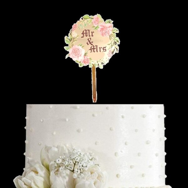 mr and mrs cake topper