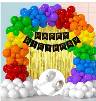 multicolor balloons decoration