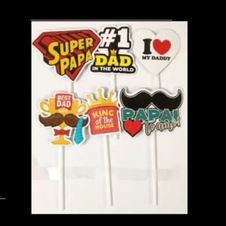 super dad cake topper