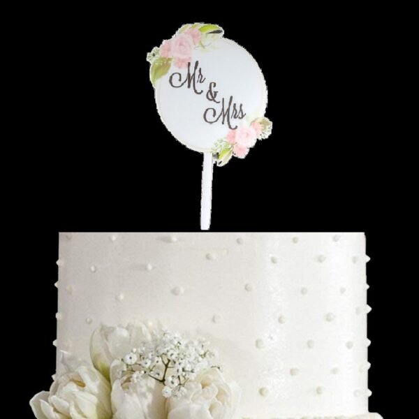 Mr & Mrs Cake Topper