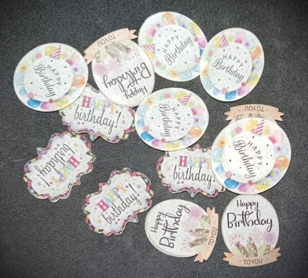 Edible Birthday Tag