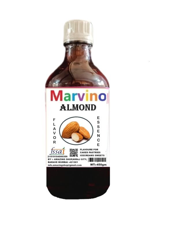 ALMOND marvino 450 GRAMS ESSENCE BOTTLE PERFECT1