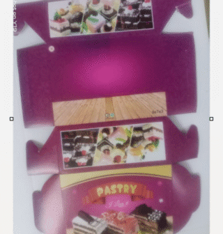 Pastry box cake box 5*7*3 (pack of 50pcs)