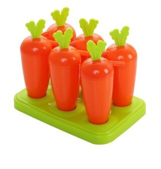 6pcs amazing ice-fruit-candy ice-cream-kulfi maker mold with stand