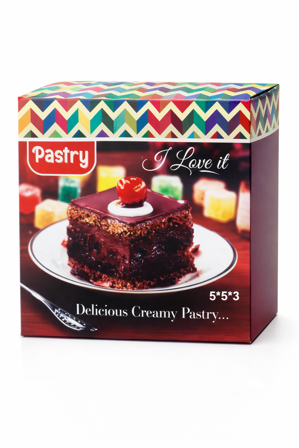 Pastry Cake Packaging box 5*5*3 (pack of 50 pcs) - Image 2