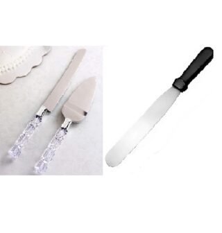 Stainless Steel Cake Serving Set and 6inch spatula (pack of 1)