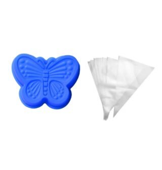 Silicone Cake Mould 6 and 12pcs of piping bag (Pack of 1)