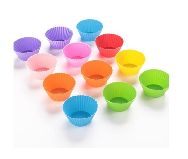 Silicone Cupcake/Muffin Mould 104pcs (Pack of 1) MULTICOLOUR