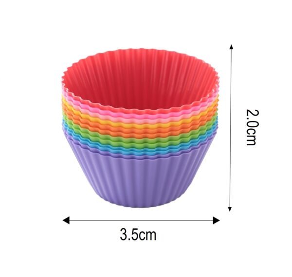 Silicone Cupcake/Muffin Mould 104pcs (Pack of 1) MULTICOLOUR - Image 2