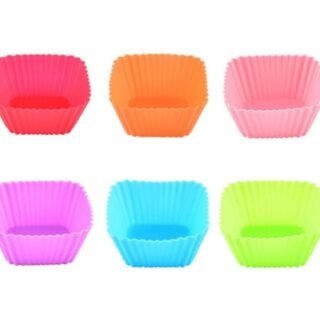 Silicone Cake Square Mould 6 (Pack of 1)MULTICOLOUR