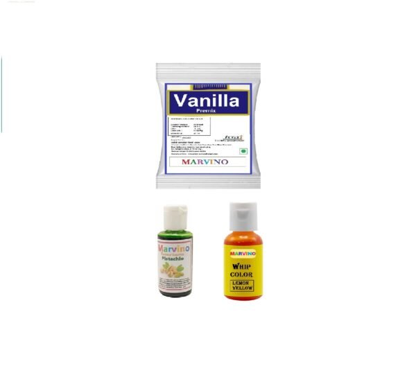 Delight in the Richness of Vanilla Premix 125G and Yellow Color