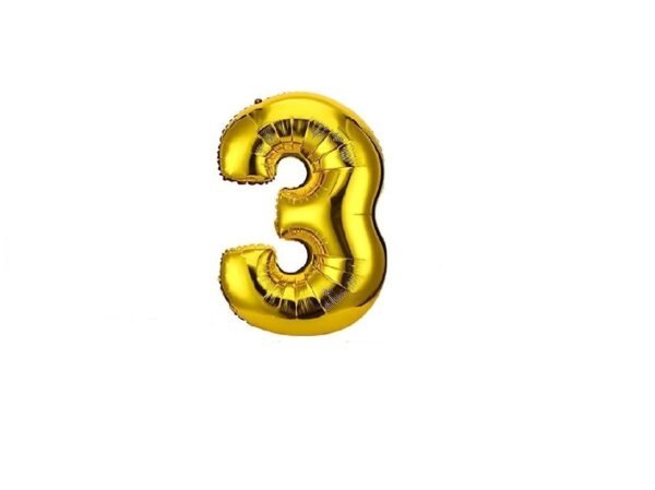 Celebrate with Style: 3 Number Balloon Foil