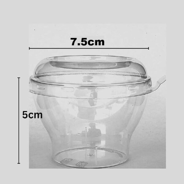 10pcs Mousse Cup Bowl (With lid) - Image 2