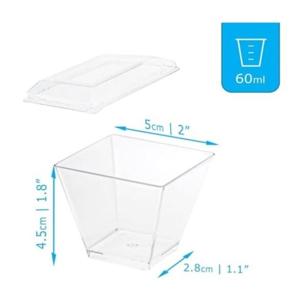 10pcs Mousse Mini Dessert Cup (with lid) - Image 3