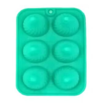 Silicon Round Modak Mould 6 Cavities