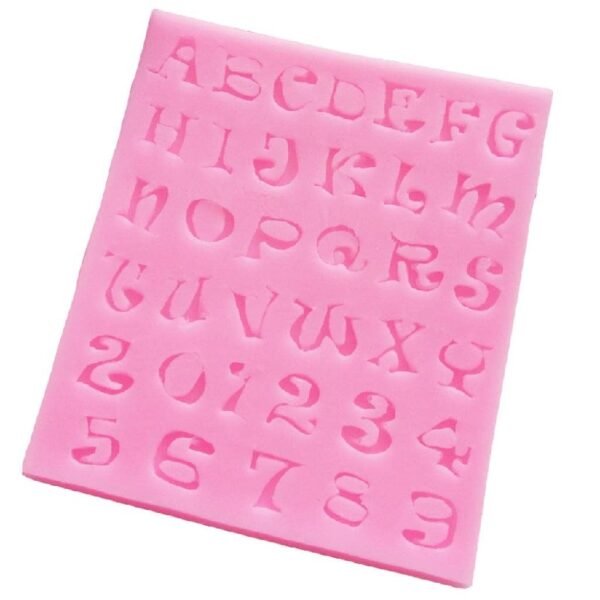 Pink Silicone Alphabet Mould - Image 3