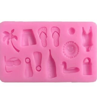 Pink Silicone Beach Mould