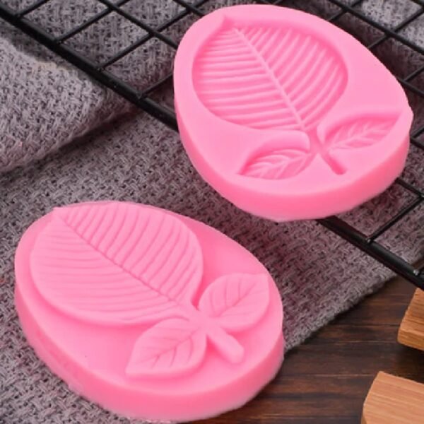 Pink Silicone Leaf Mould - Image 3