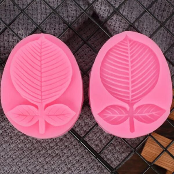Pink Silicone Leaf Mould - Image 4