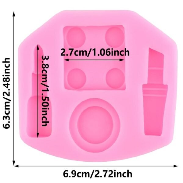 Pink Silicone Make Up Mould - Image 3