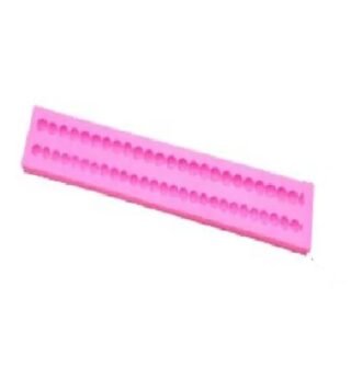 Pink Silicone Pearl Mould (2 lines)