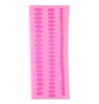 Pink Silicone Pearl Mould (3 lines)