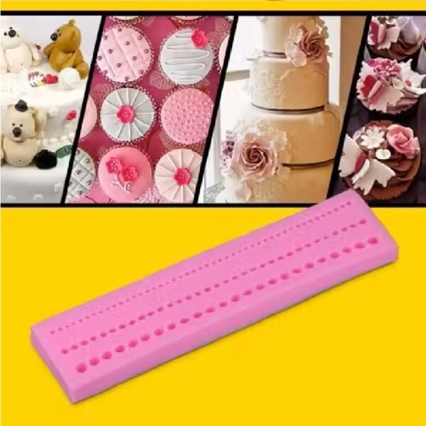 Pink Silicone Pearl Mould (3 lines) - Image 4