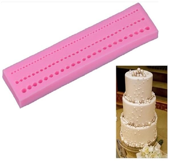 Pink Silicone Pearl Mould (3 lines) - Image 8