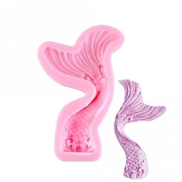 Pink Silicone Mermaid Tail Mould - Image 2