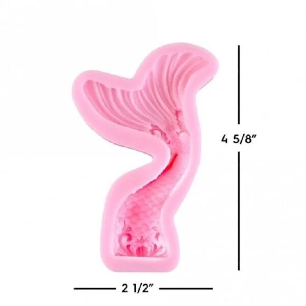 Pink Silicone Mermaid Tail Mould - Image 4
